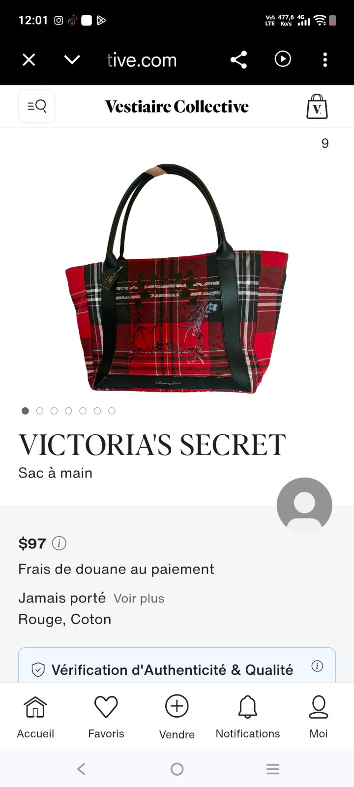 Sac cabas victoria secret 
