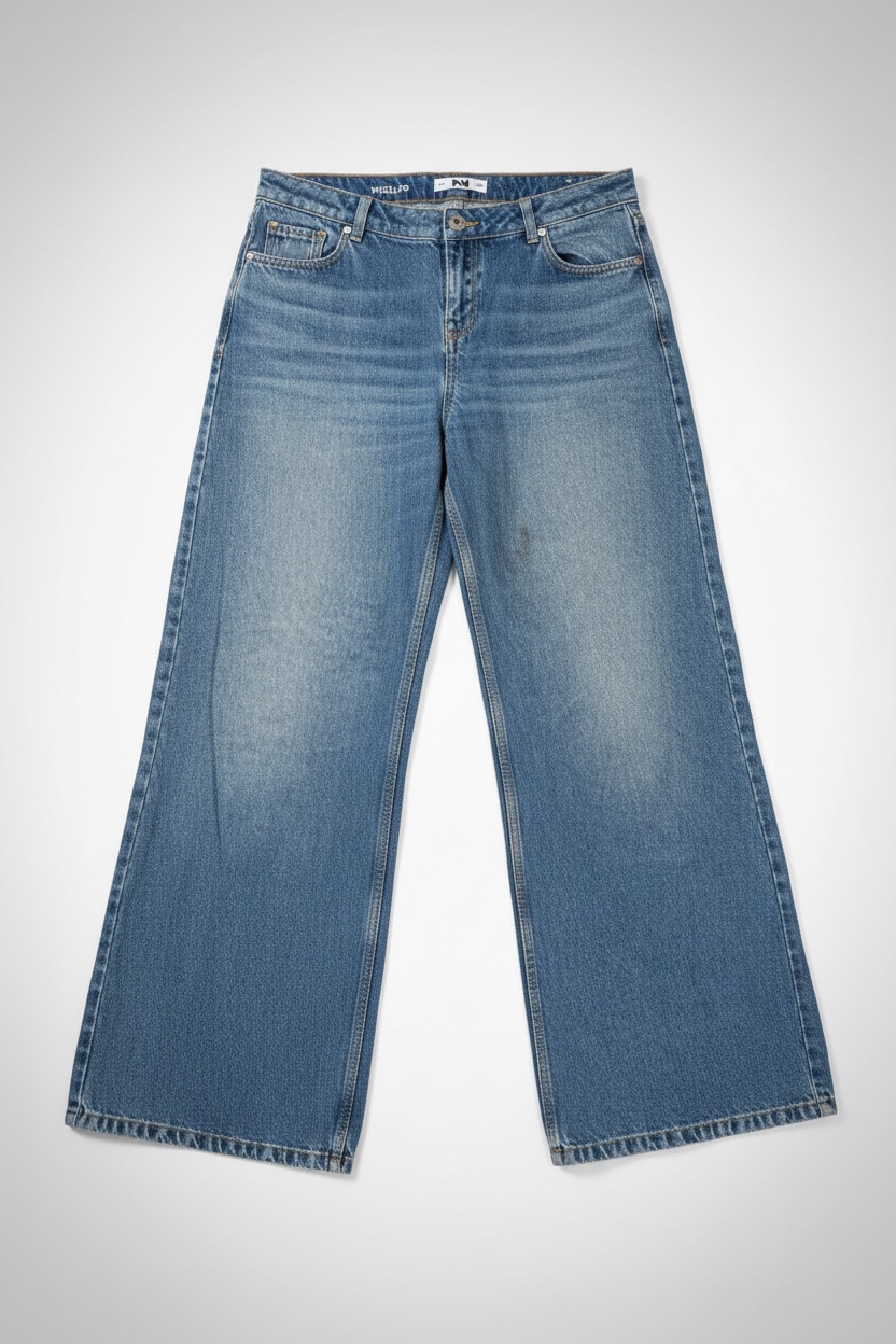 Pantalon jean wide leg Jennyfer