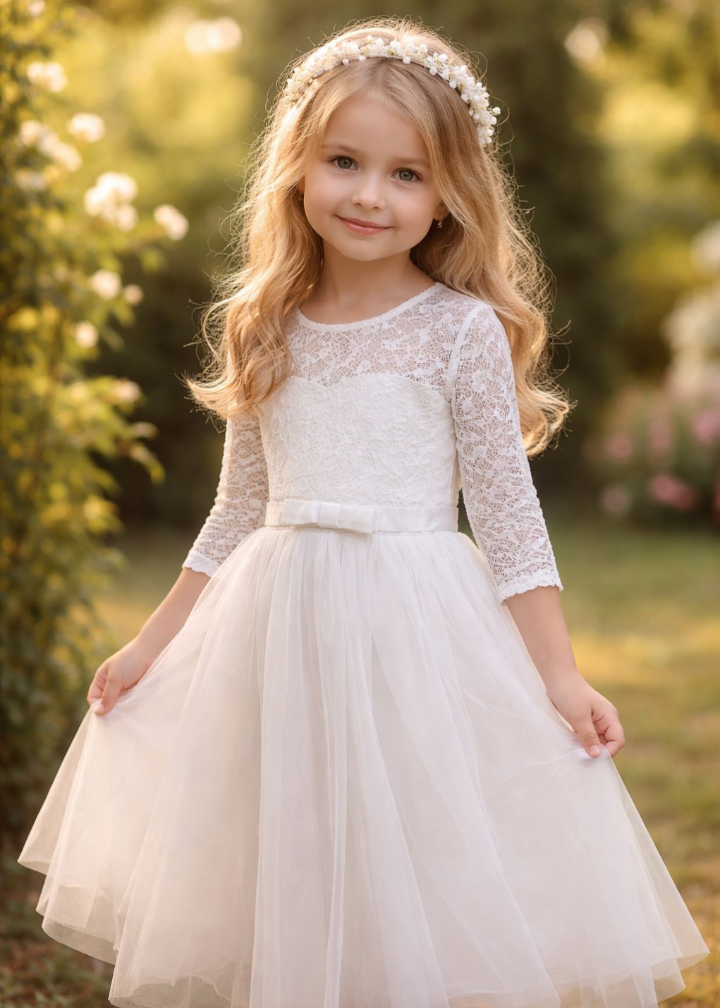 Robe princesse blanche longue 