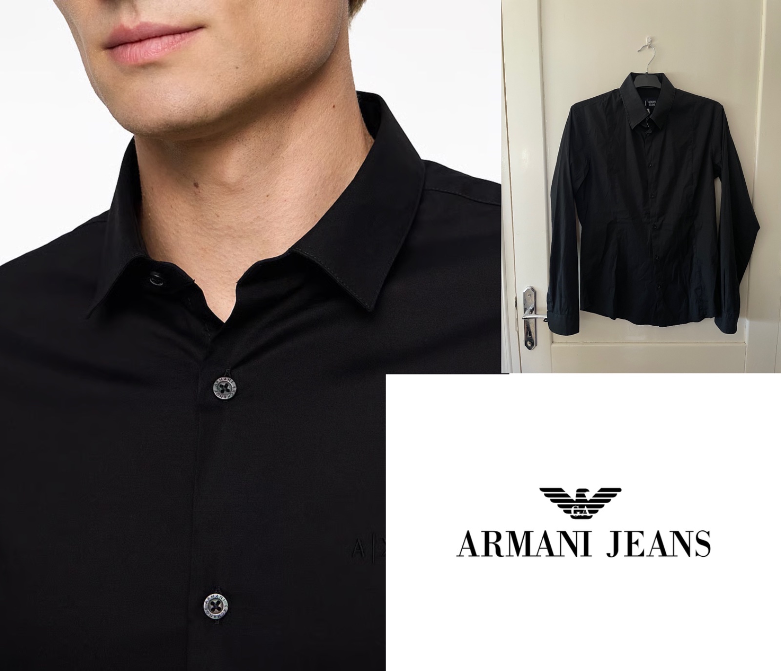 CHEMISE EN COTON PIMA CONFORTABLE ARMANI JEANS