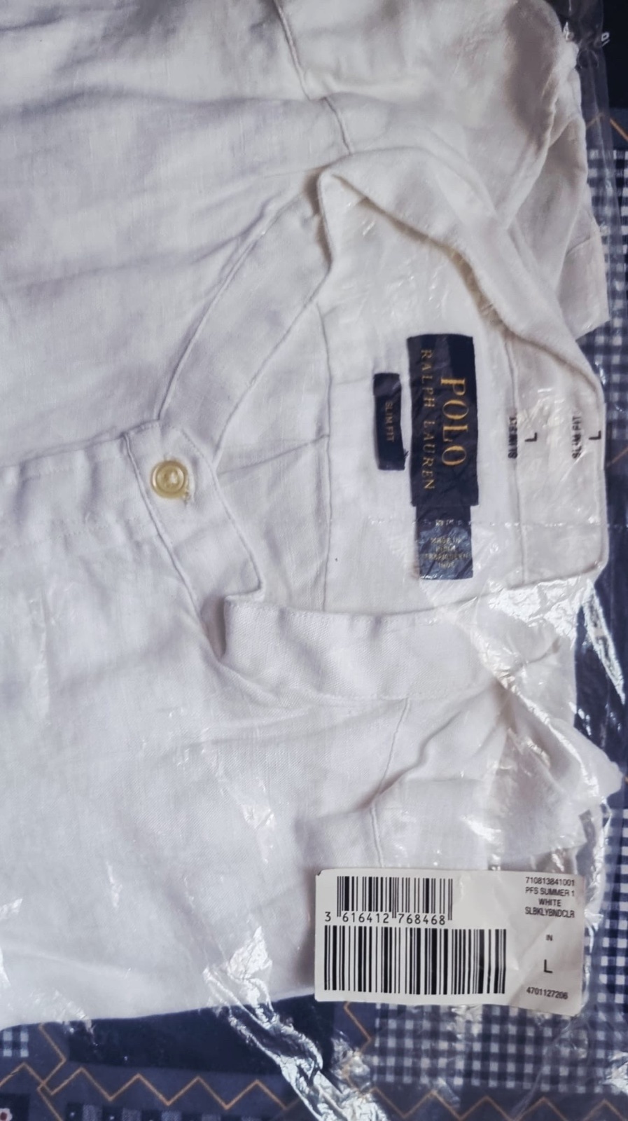 Chemise homme Ralph lauren en lin Taille L importé de france jamais utilisé