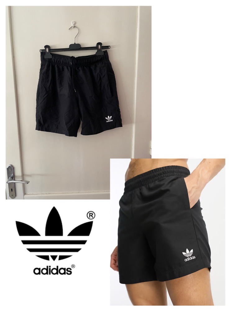Adidas - Short de bain - Noir et blanc