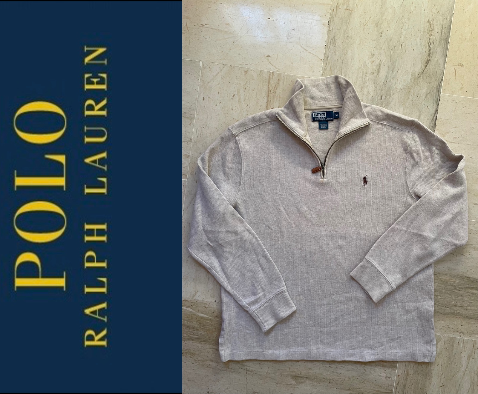 Pull homme demi zipé Polo Ralph Lauren taille M