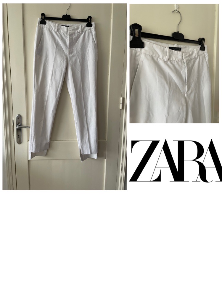 Pantalon femme blanc ZARA