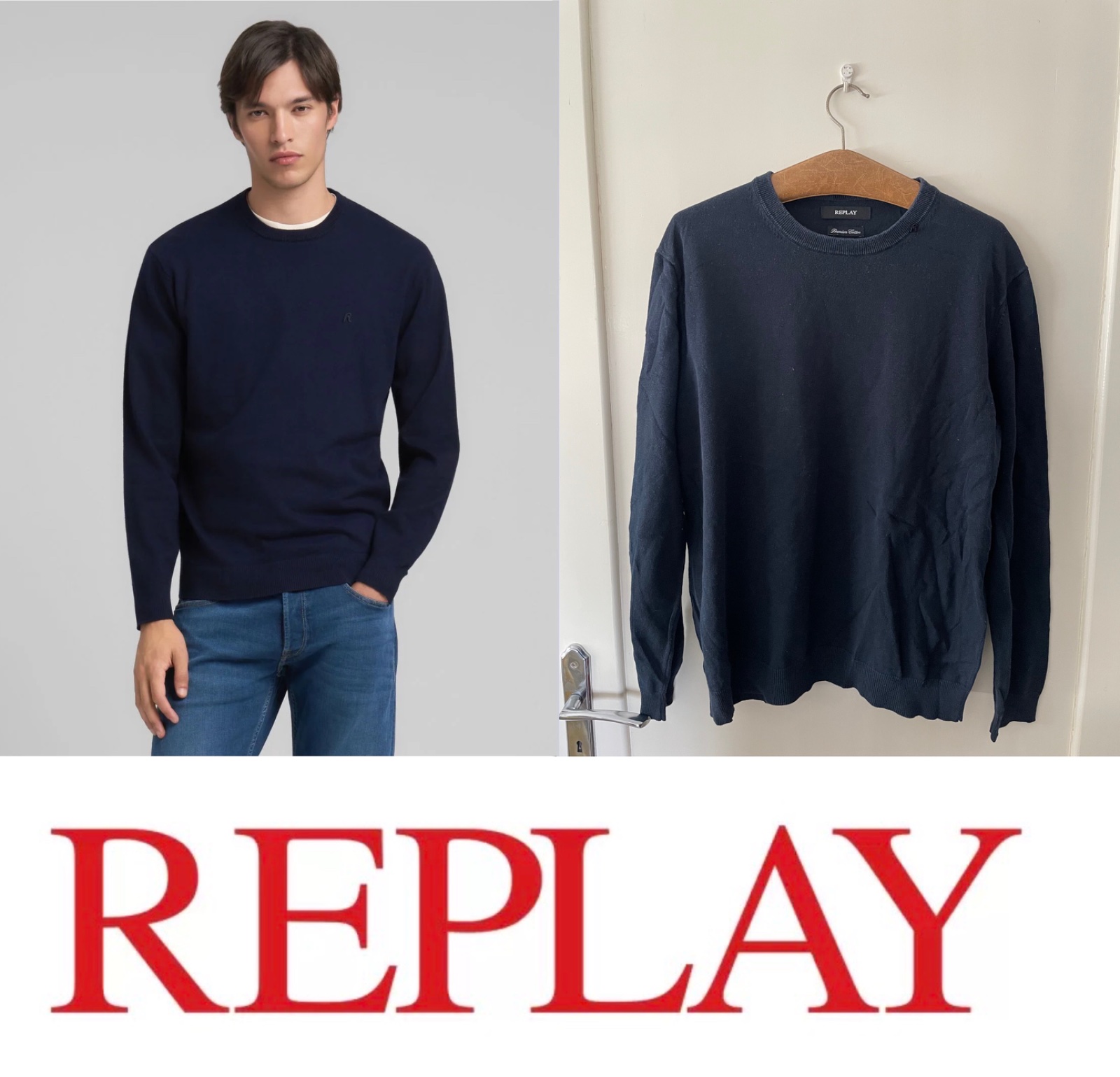 PULL EN COTON REPLAY Taille M/L
