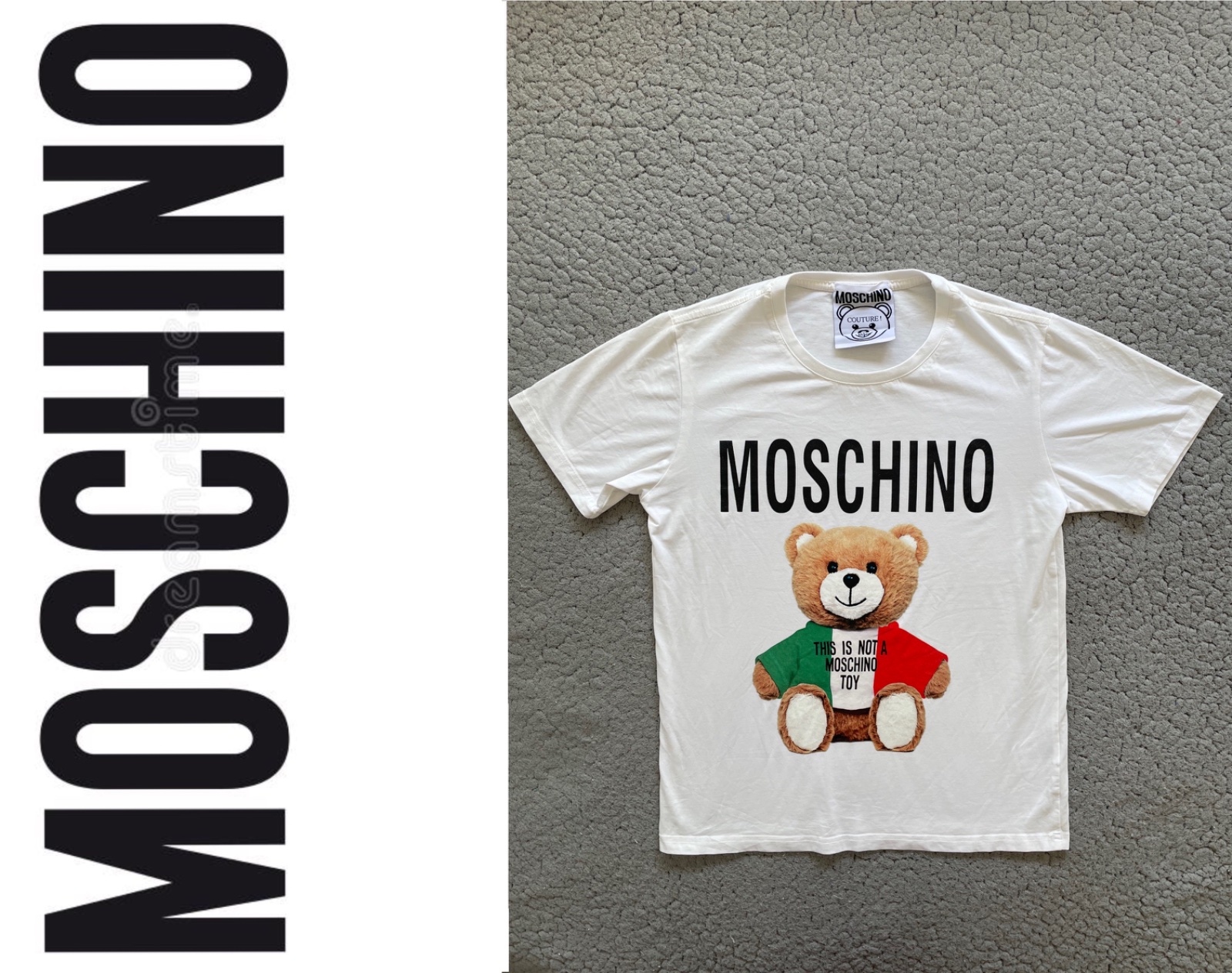 T-shirt Homme MOSCHINO authentique Taille M