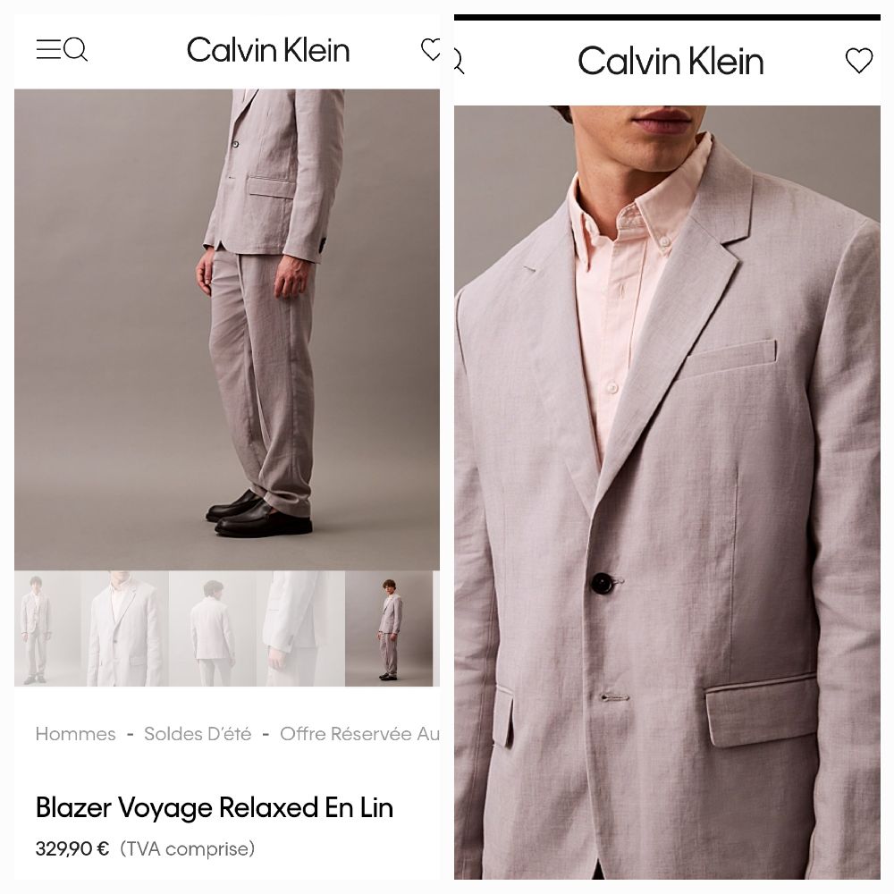 Blazer lin calvin Klein 