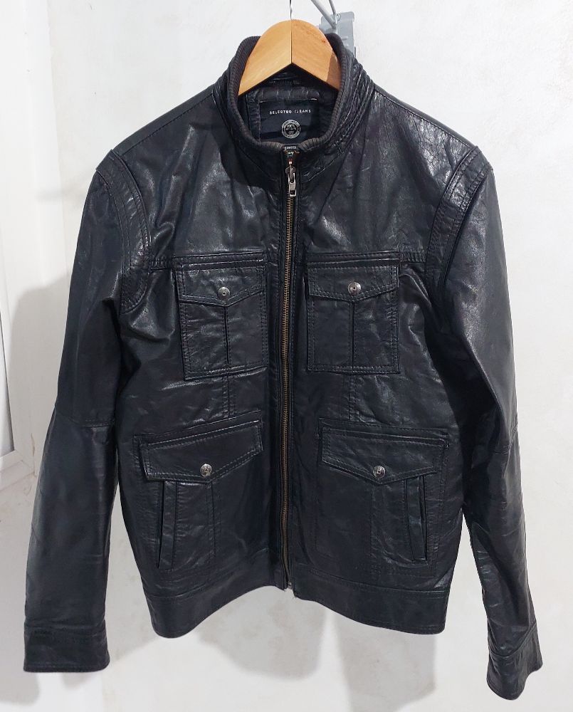 veste cuir selected 