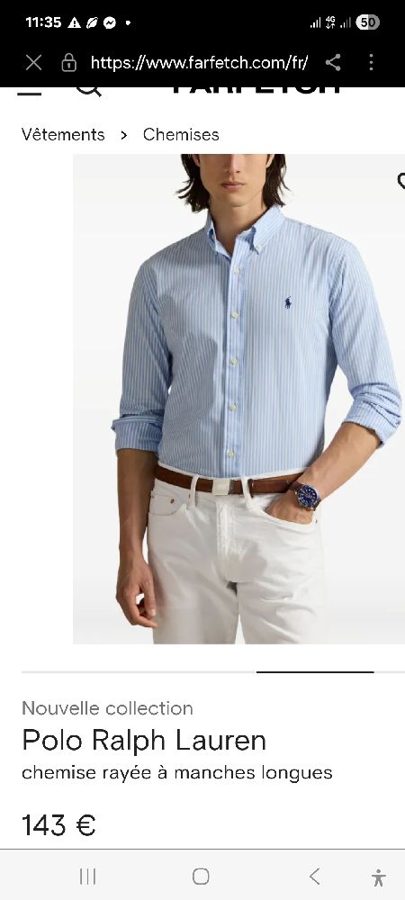 Chemise polo ralph lauren 
