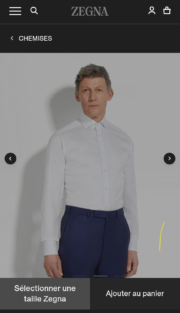 Chemise zegna 