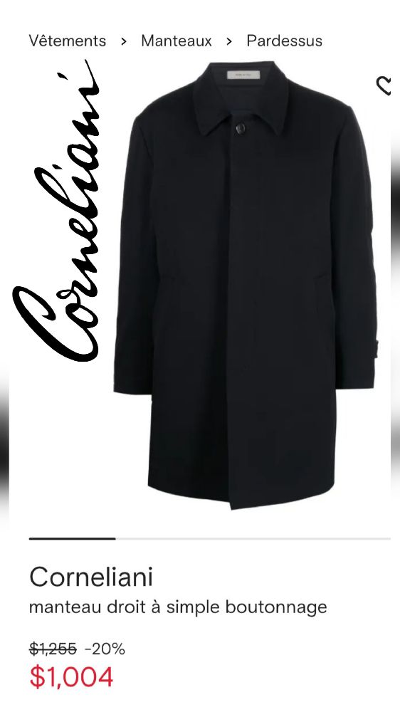 Manteau corneliani 