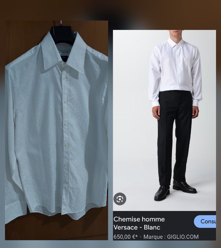 Chemise versace 