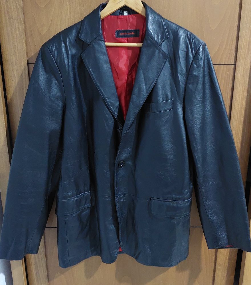 veste cuir pierre cardin 