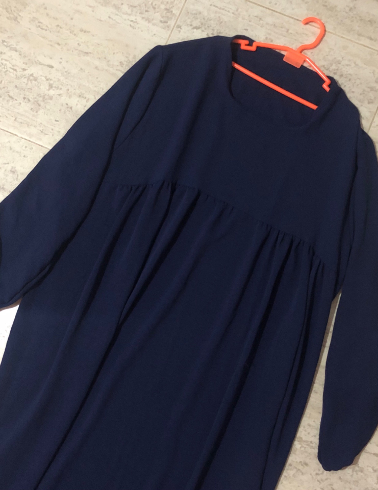 Robe bleu فضفاض