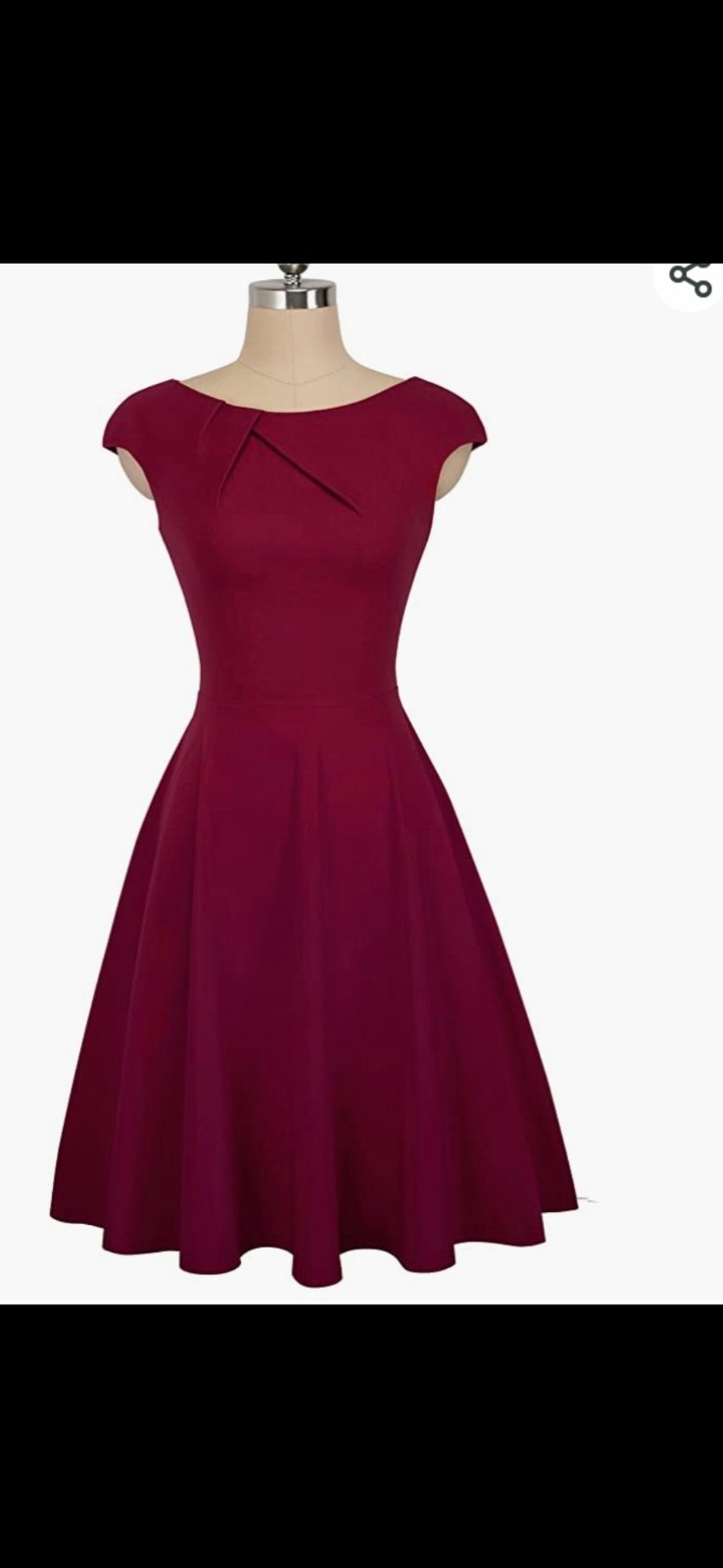Robe rouge bordeaux 