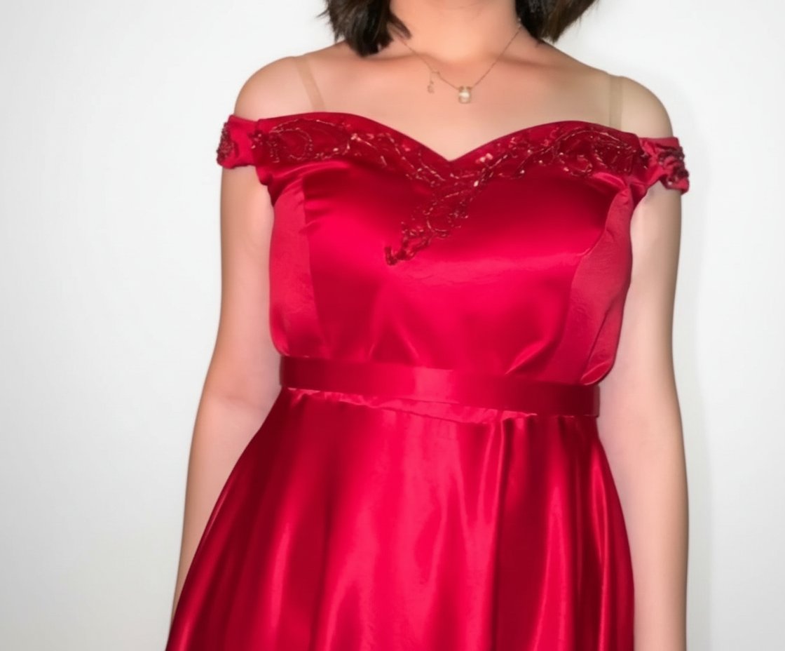 Robe soirée satin de soie 