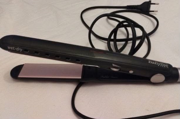 Lisseur babyliss sublim touch wet &dry Slim noir et rose 