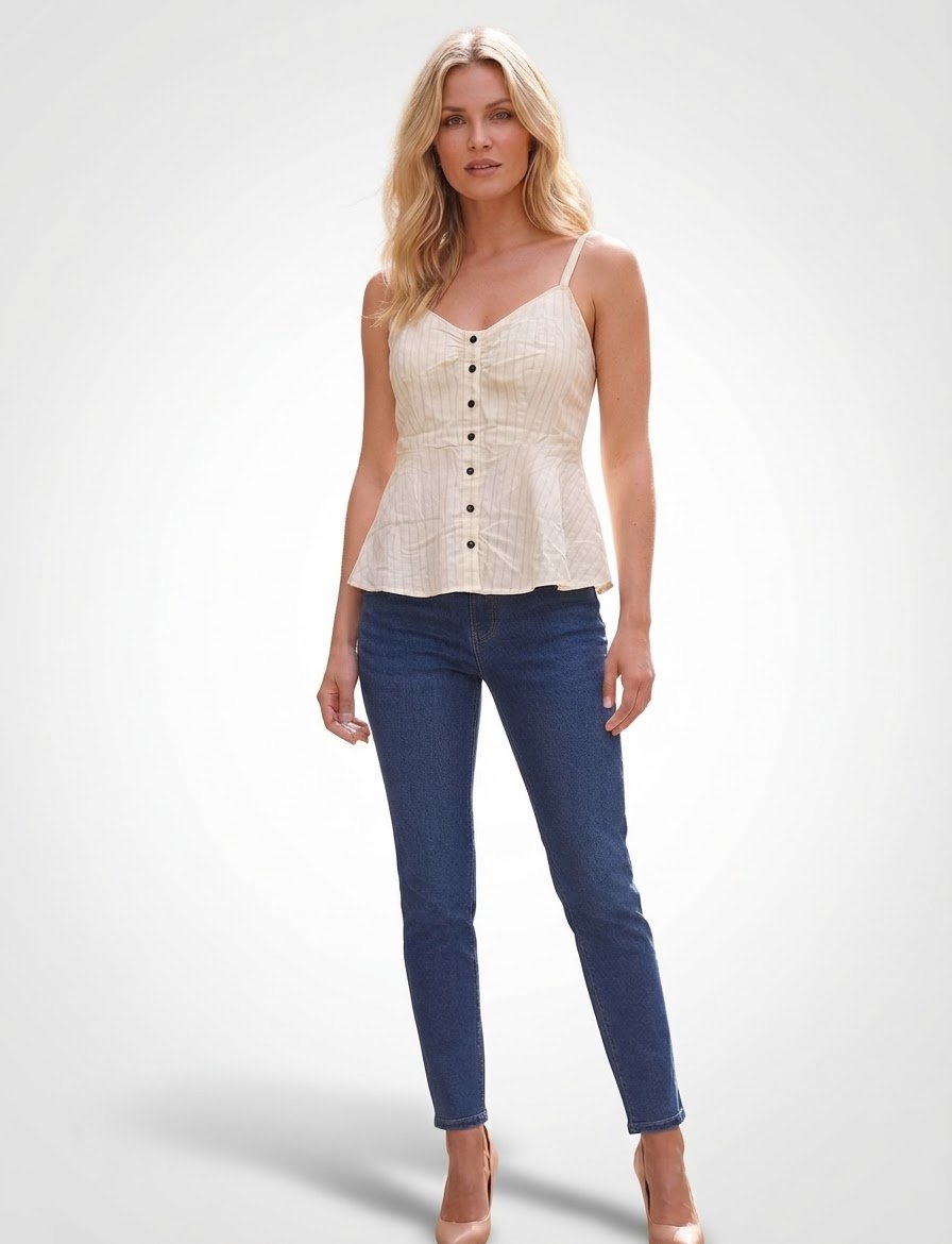 Pull blnac et jaune claire 