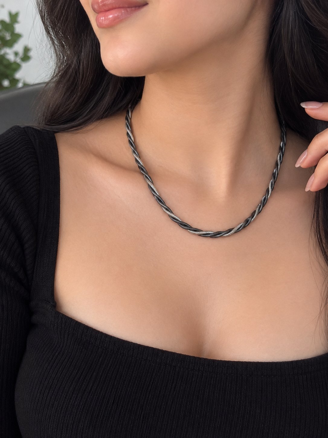 Collier argent 925 Italie 