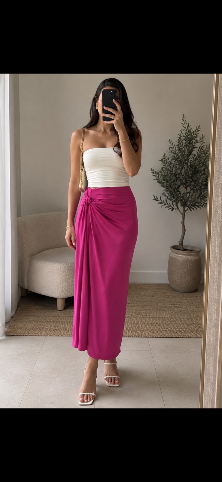 Jupe zara rose