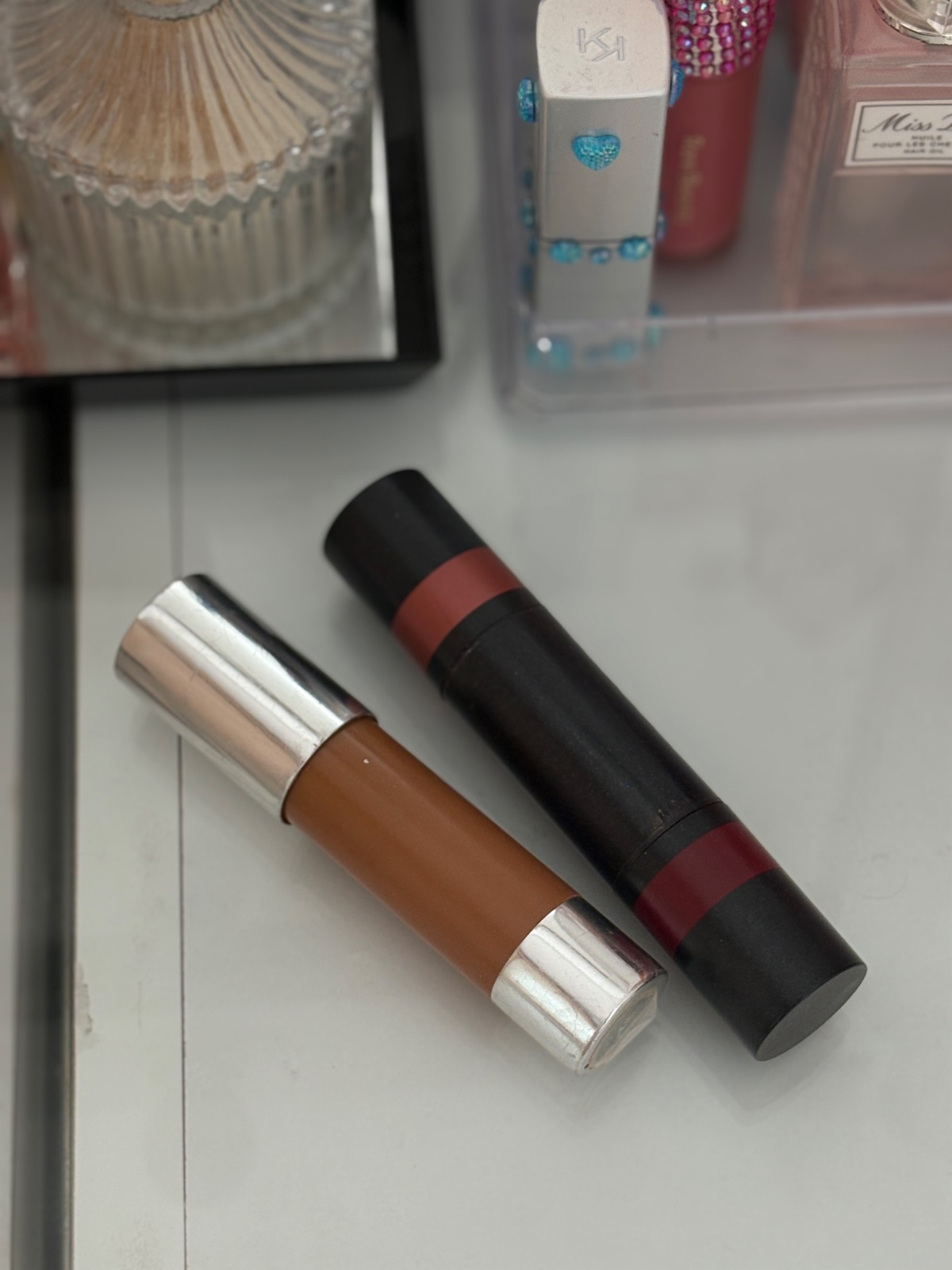Bronzer and blush 2in1 sticks combo 