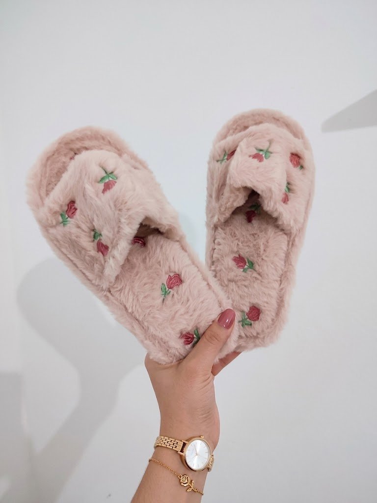Pantoufles fourrure 