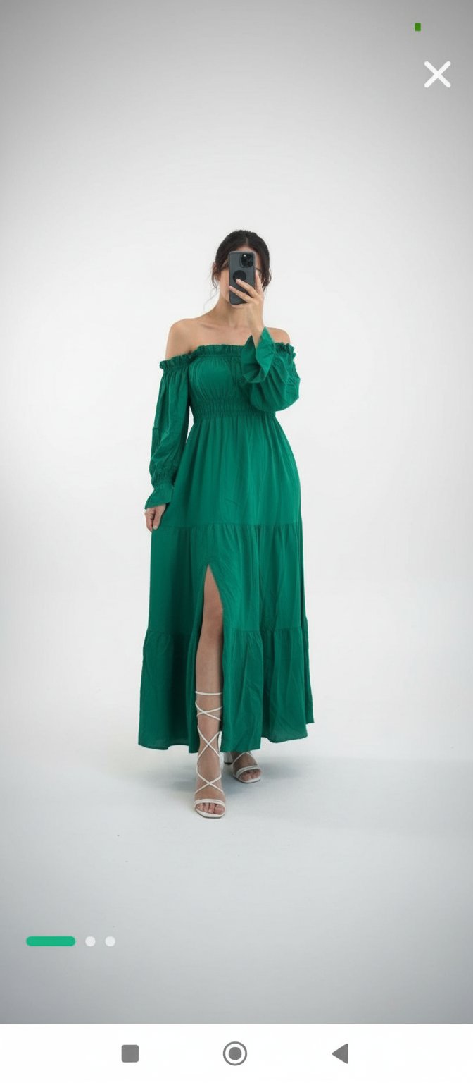 Robe en vert