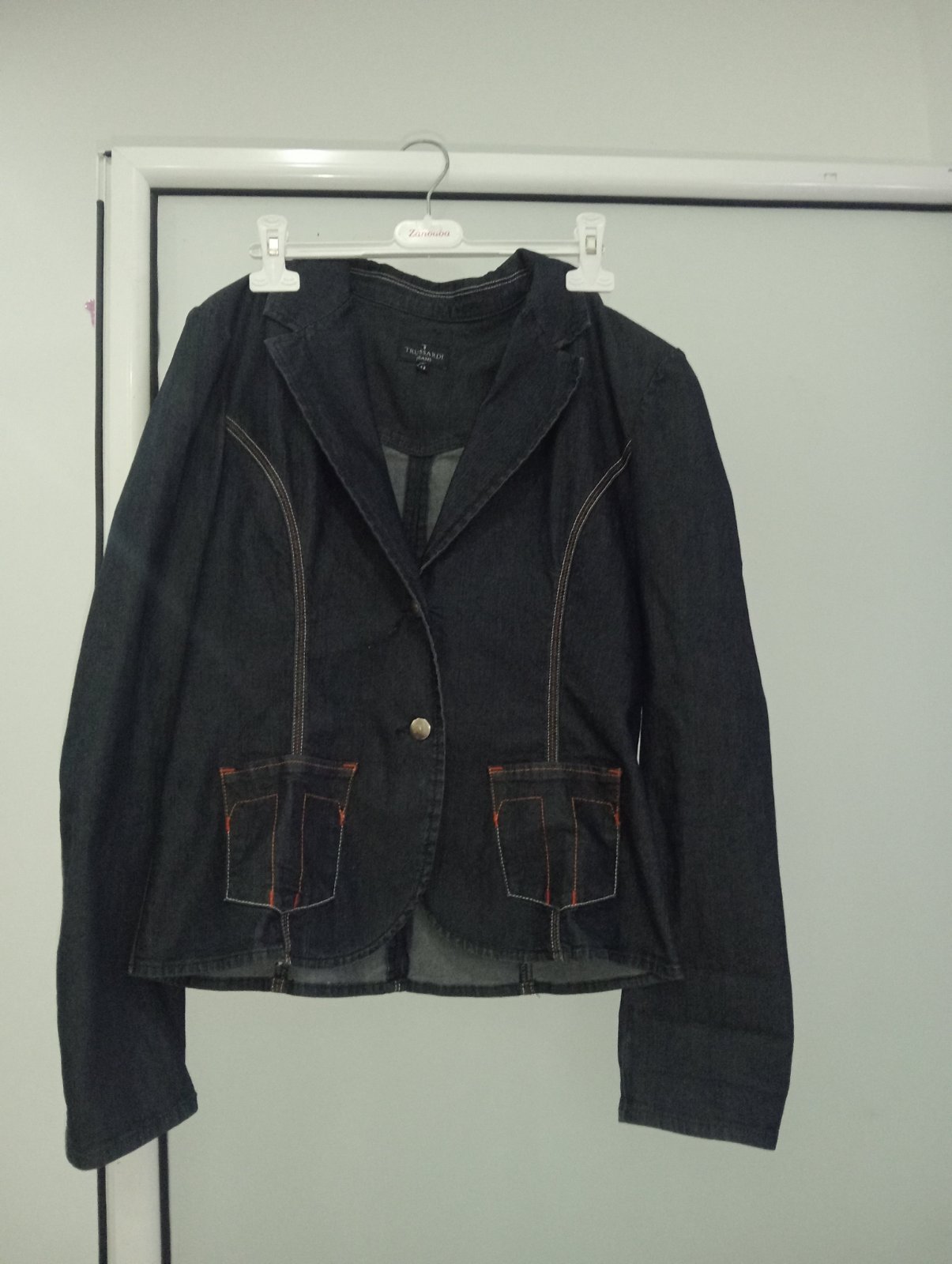 Veste jean bleu marine 