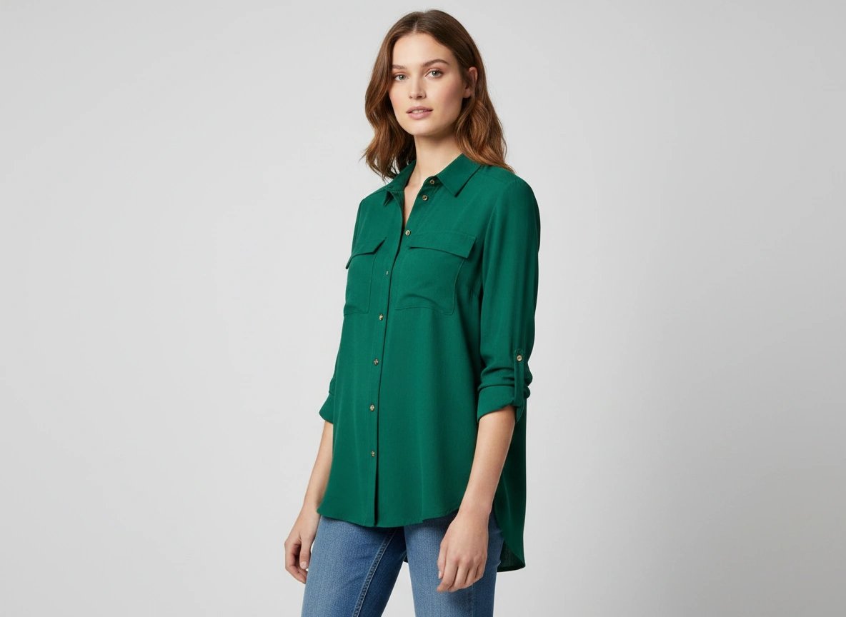 Chemise vert .