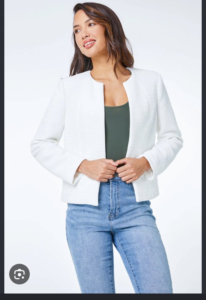 Veste (blazer) blanche .