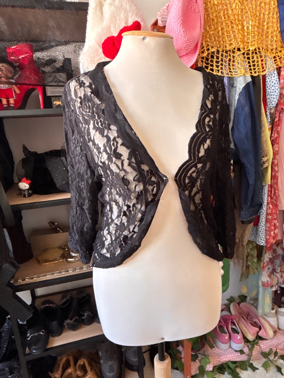 Bolero dentelle noir