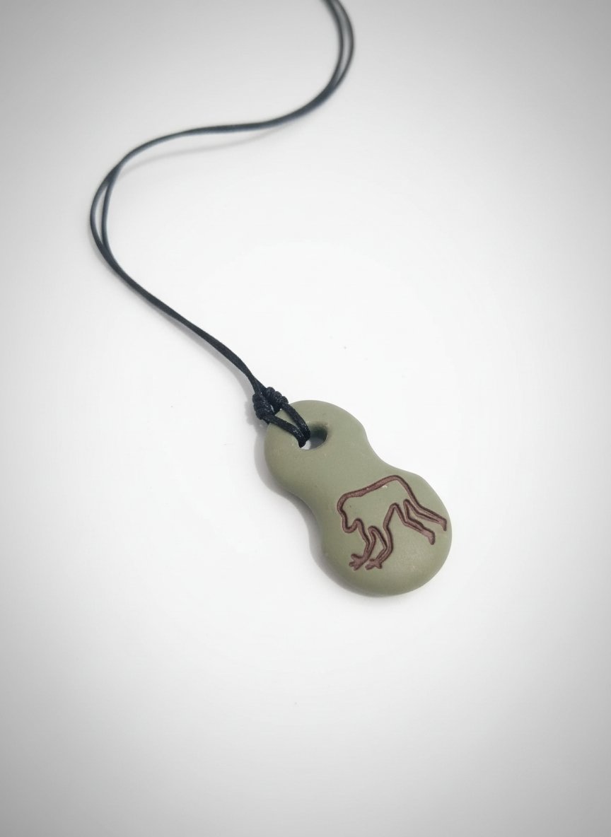 Collier unisexe horoscope chinois gravé sur Pierre
