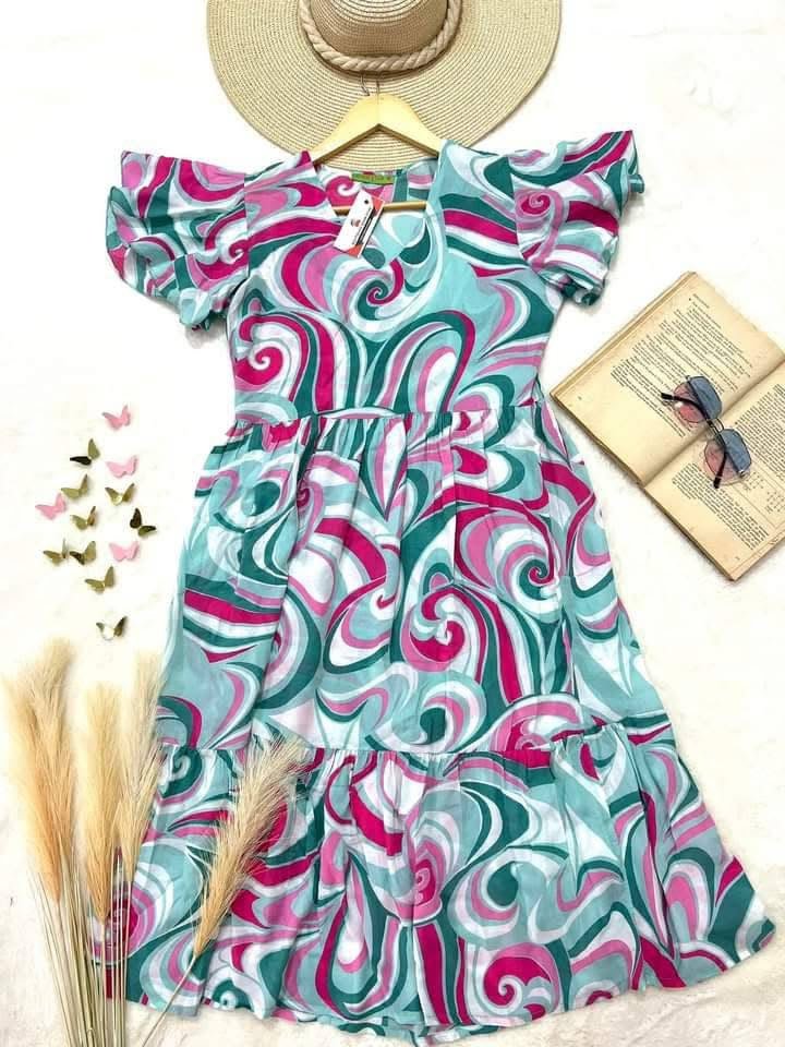 Robe Cloche Multicolore