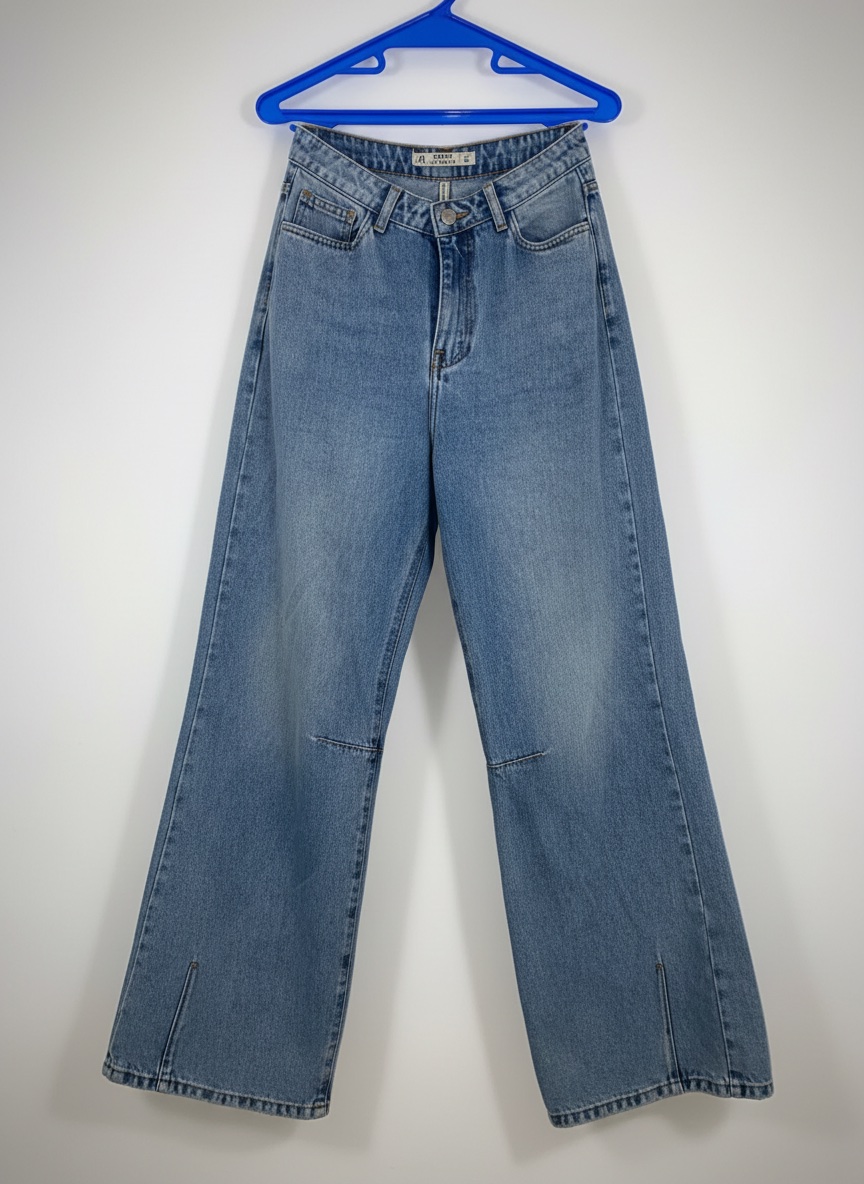 Jean wide leg taille haute