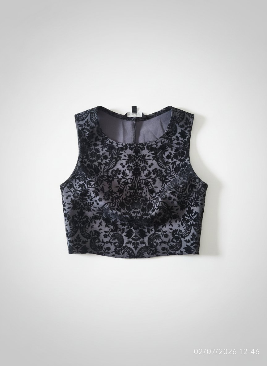 Crop Top Baroque New Look 