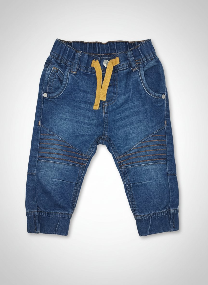 Pantalon jeans elastiqué bébé taille 68