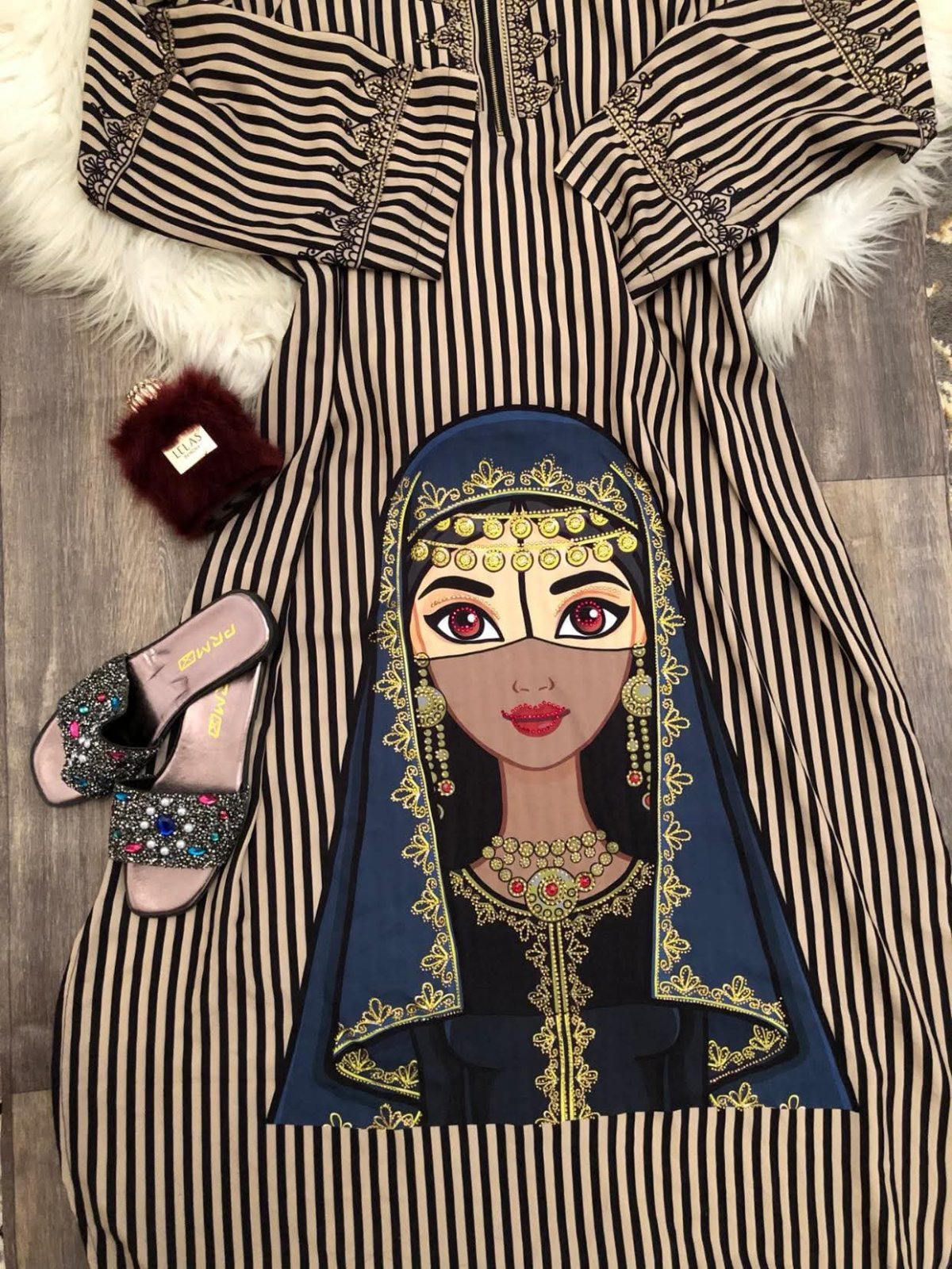 Jebba rayé beige& noir 