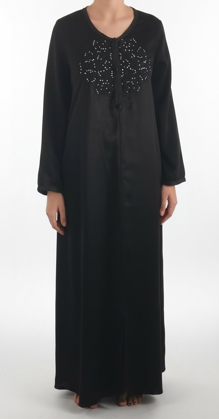 Jeba marocaine noir avec strass