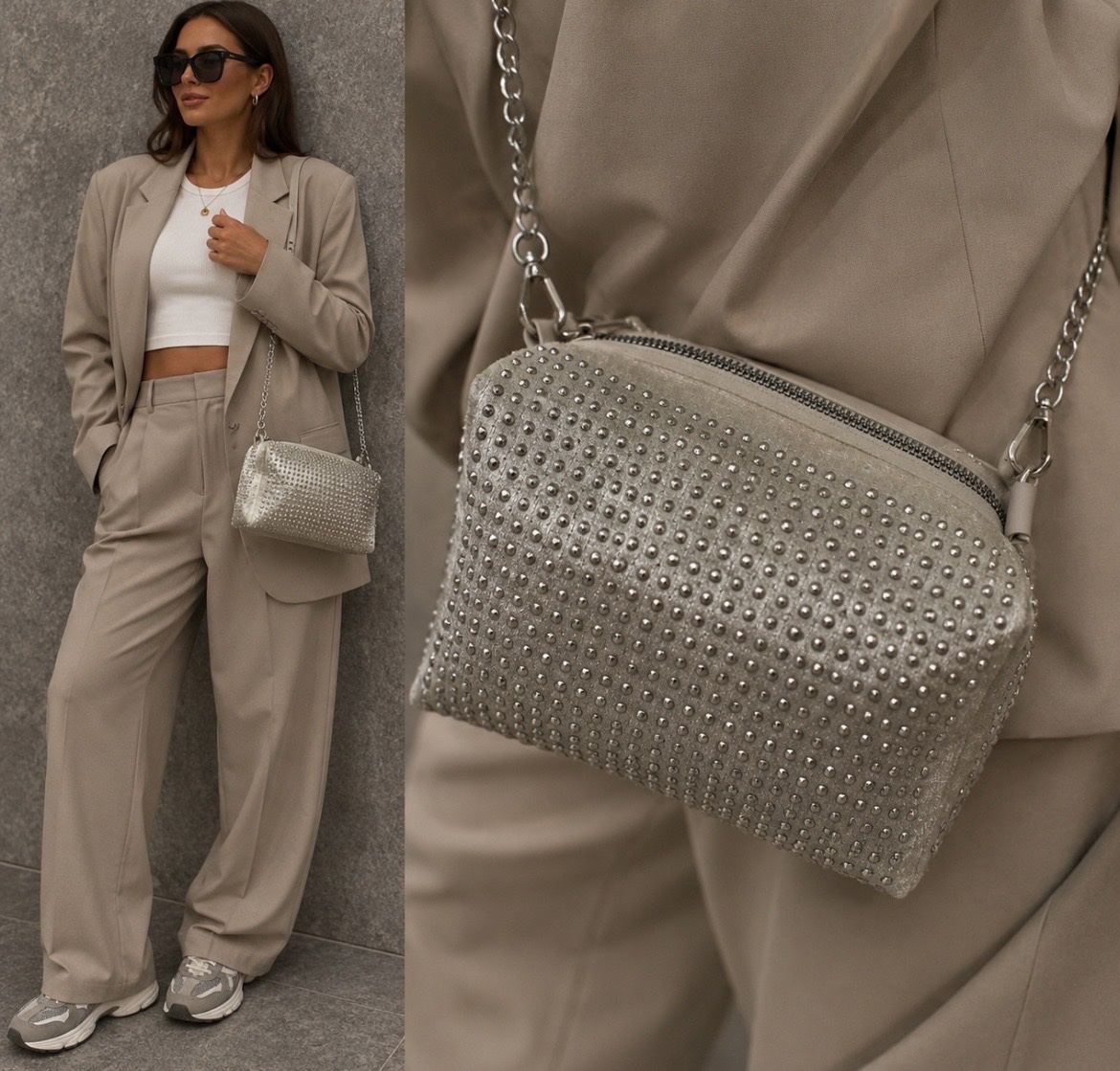 Sac a bandouliere avec strass