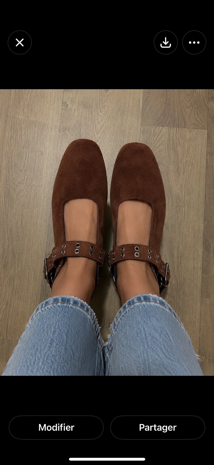 Ballerines daim