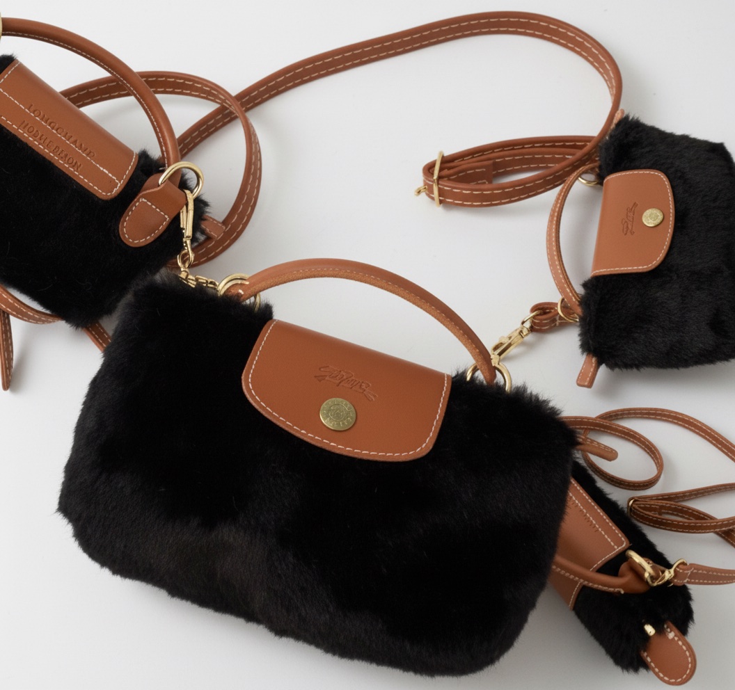 Sac longchamps en fourrure