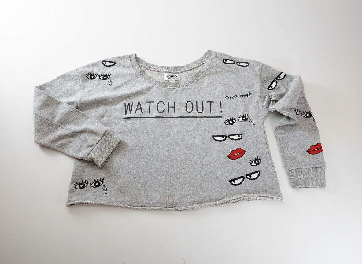  un pull gris oversize 