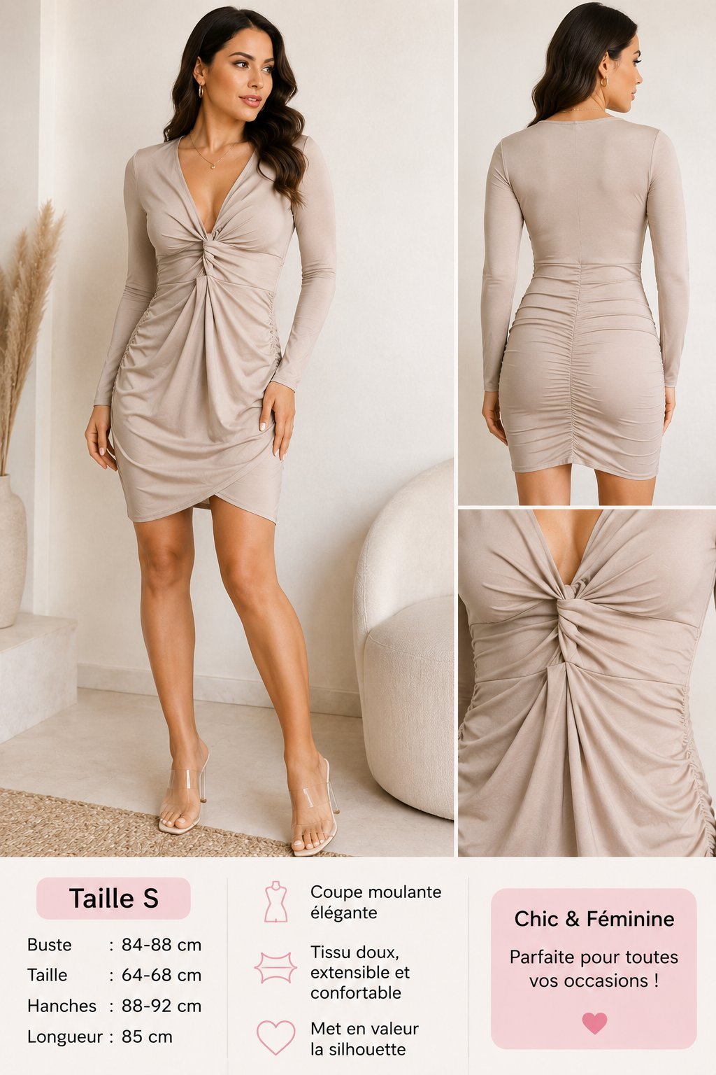 Robe AMISU moulante taille S 
