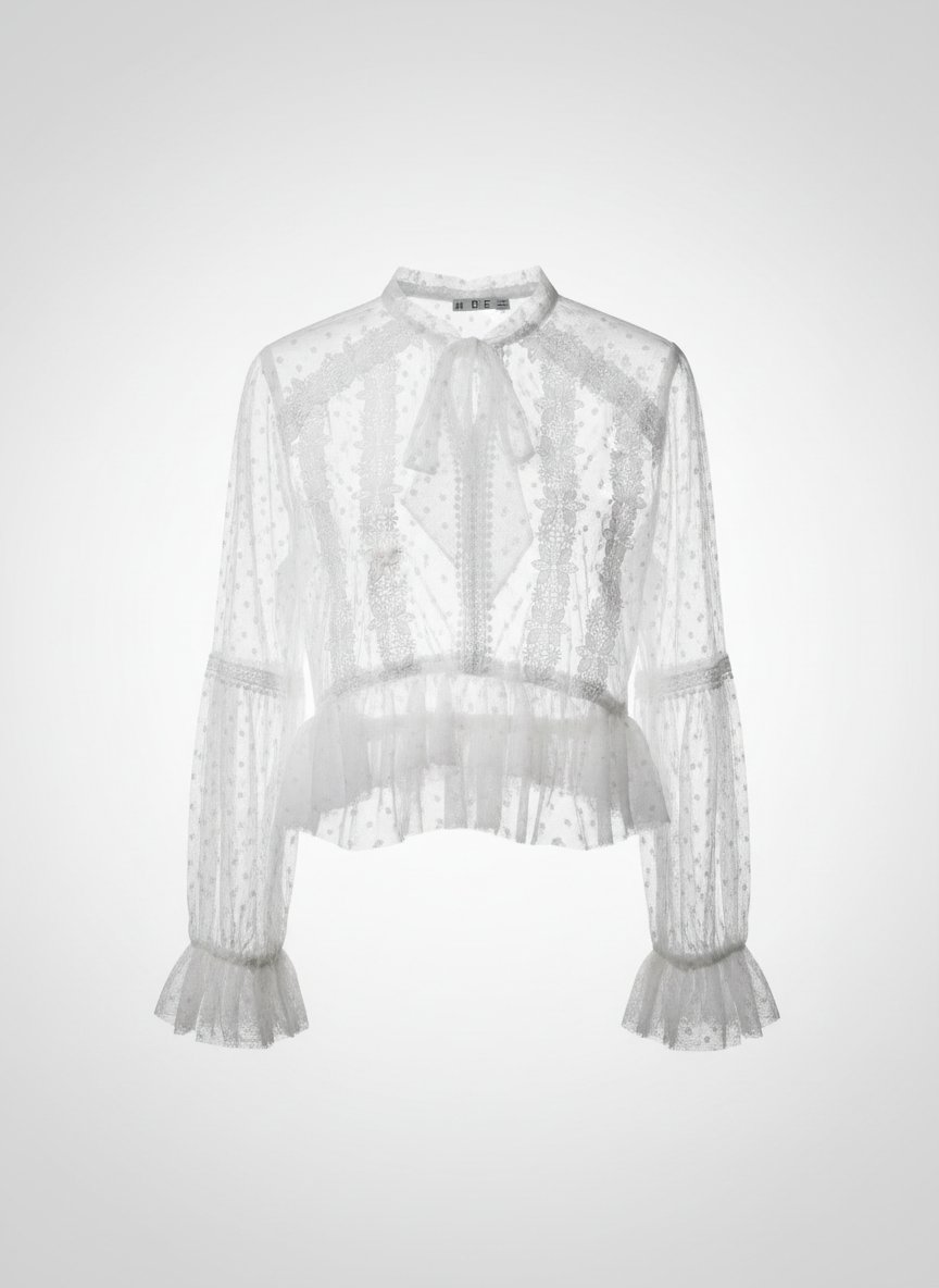 Chemise authentique dentelle blanc