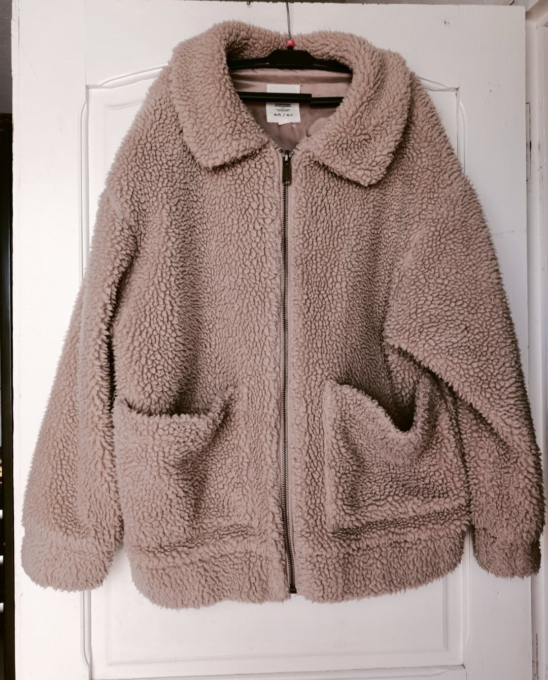 Jacket teddy taupe 