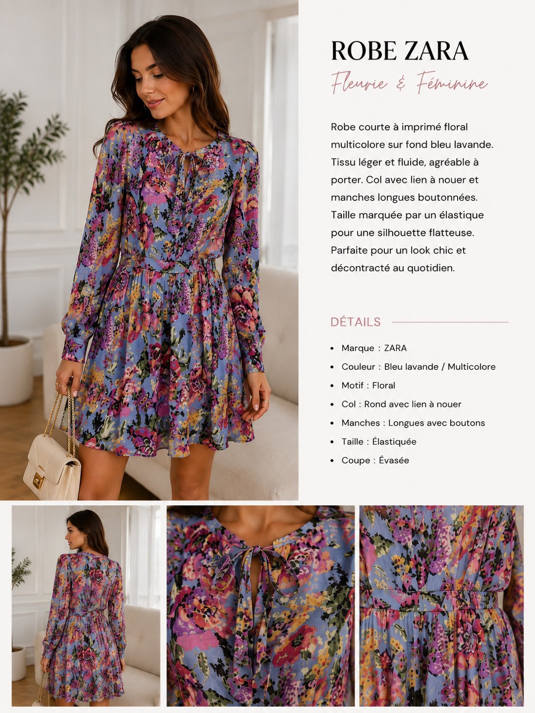Robe Zara imprimé 