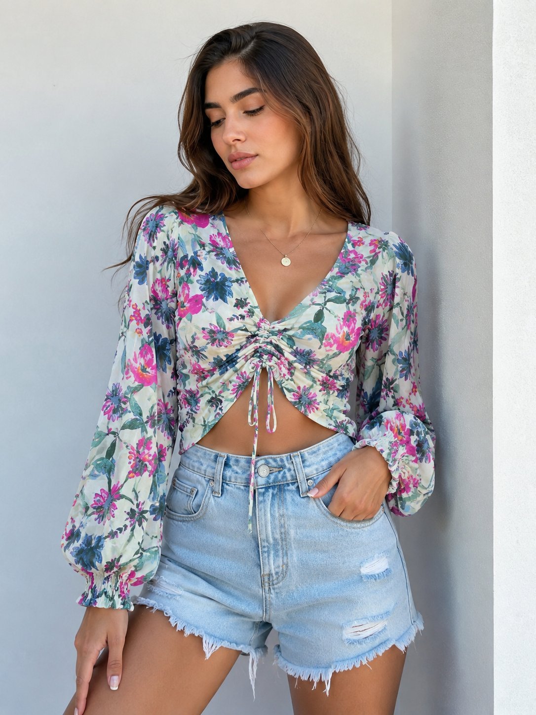 Corset imprimé floral jamais porté 