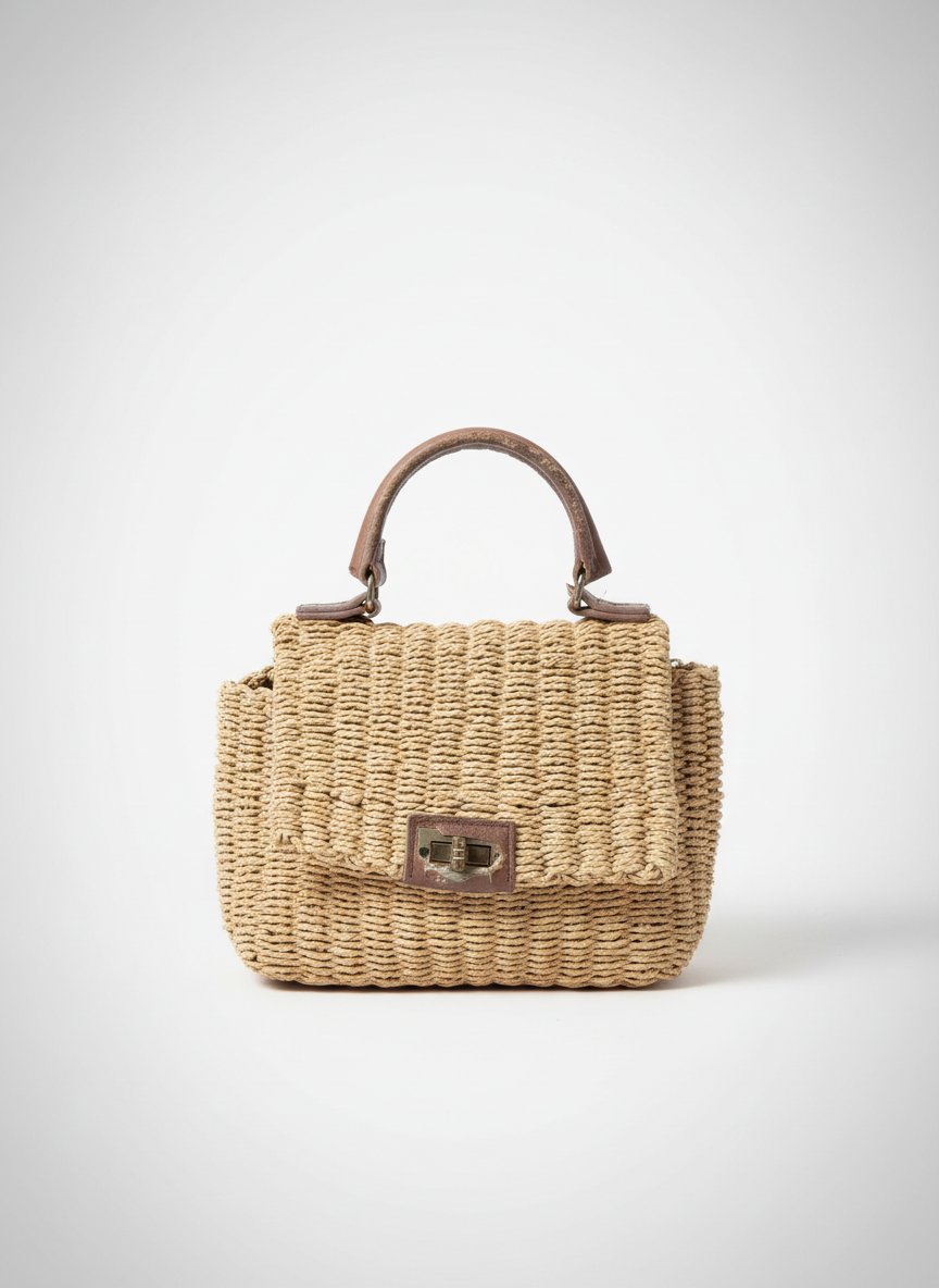 Sac en fibre camel de la marque Primark Primark