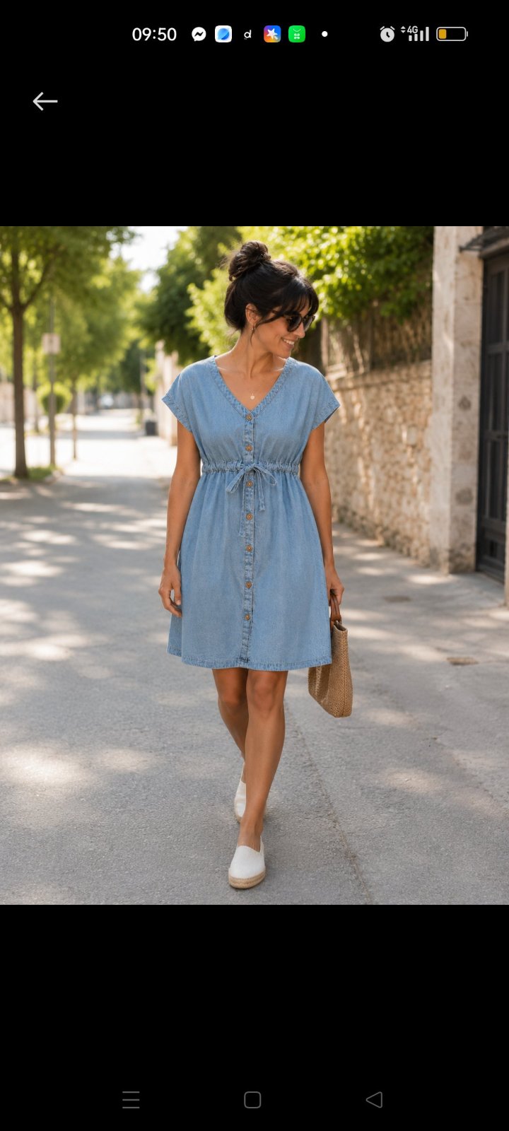  robe KIABI jean léger d'été taille M 