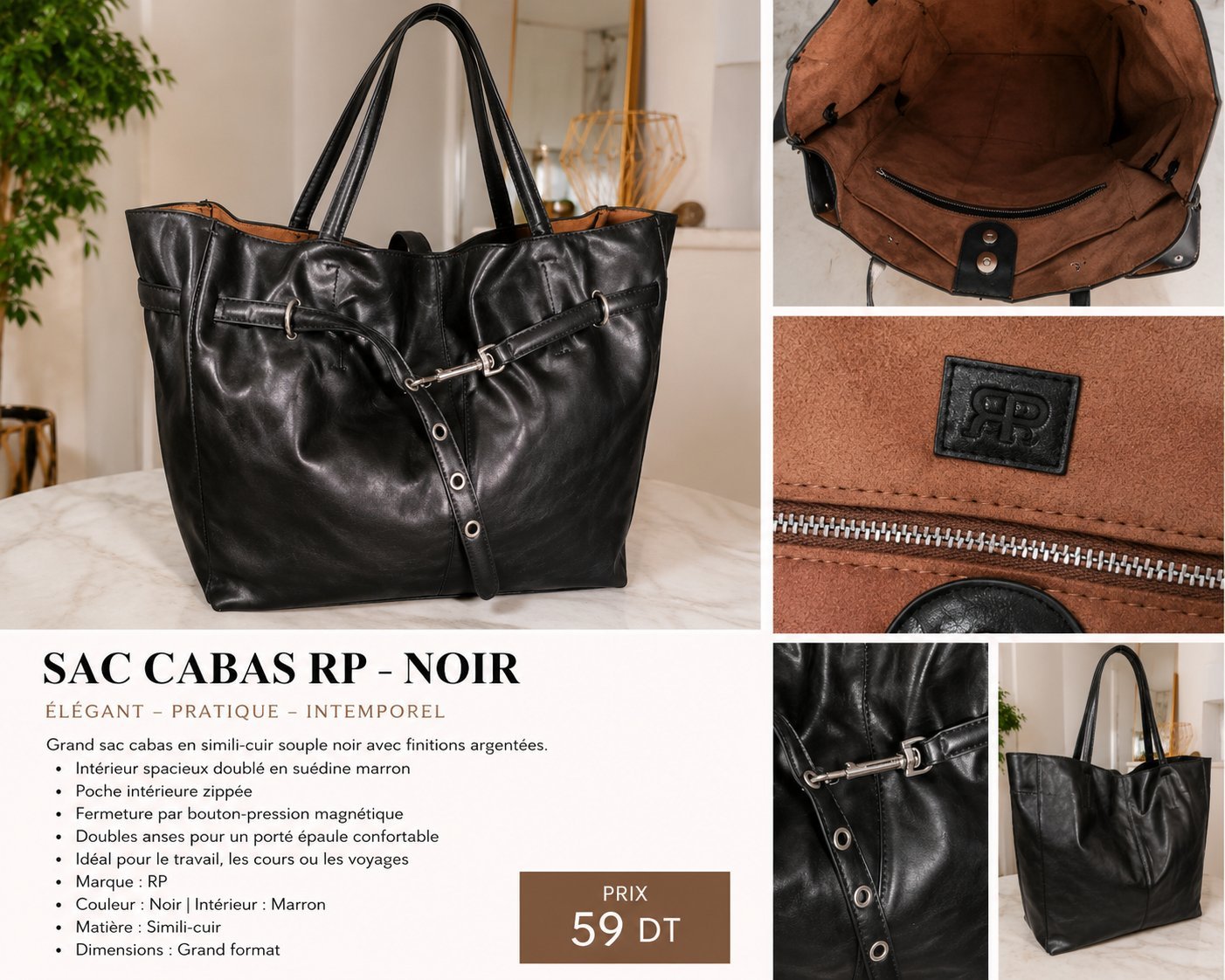 Sac cabas grand format 